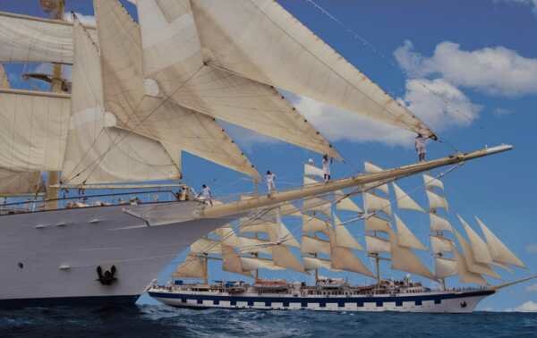 Reiseblogger Jörg Baldin segelt auf der Elbe mit der Star Flyer. Reiseblogger Jörg Baldin segelt auf der Elbe mit der Star Flyer.