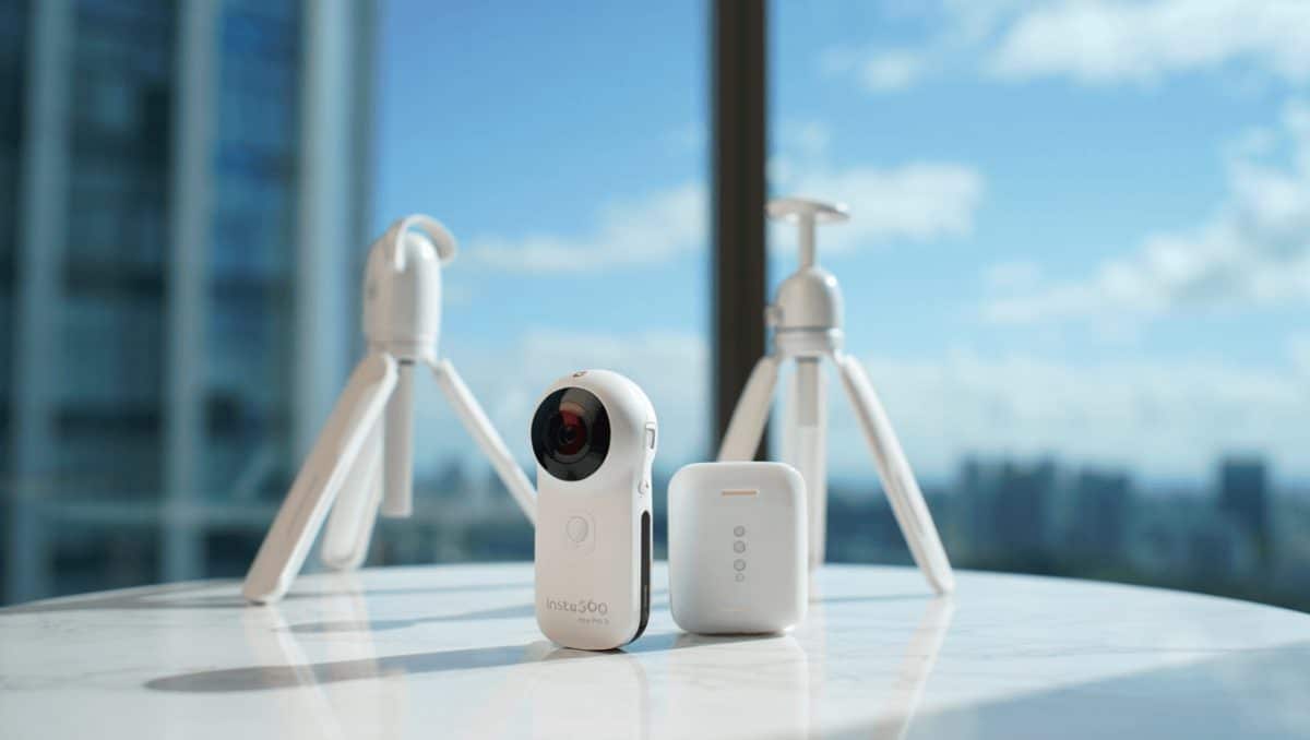 Insta360 bringt Ace Pro 2 Arc­tic White Video­gra­phy Bund­les auf den Markt