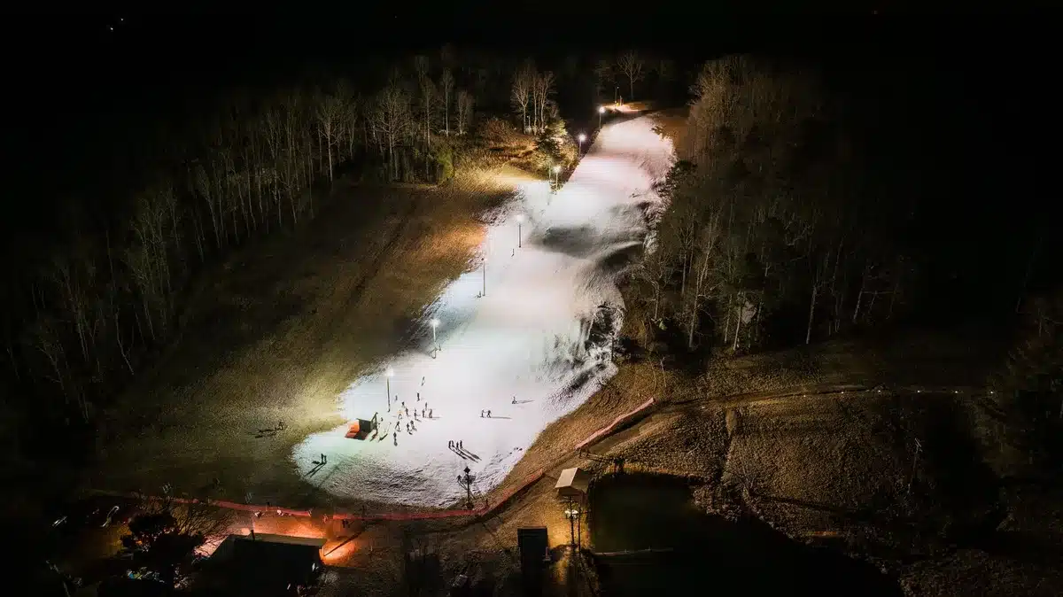 Vielfältiges Skigelände mit Waldabfahrten und breiten Pisten