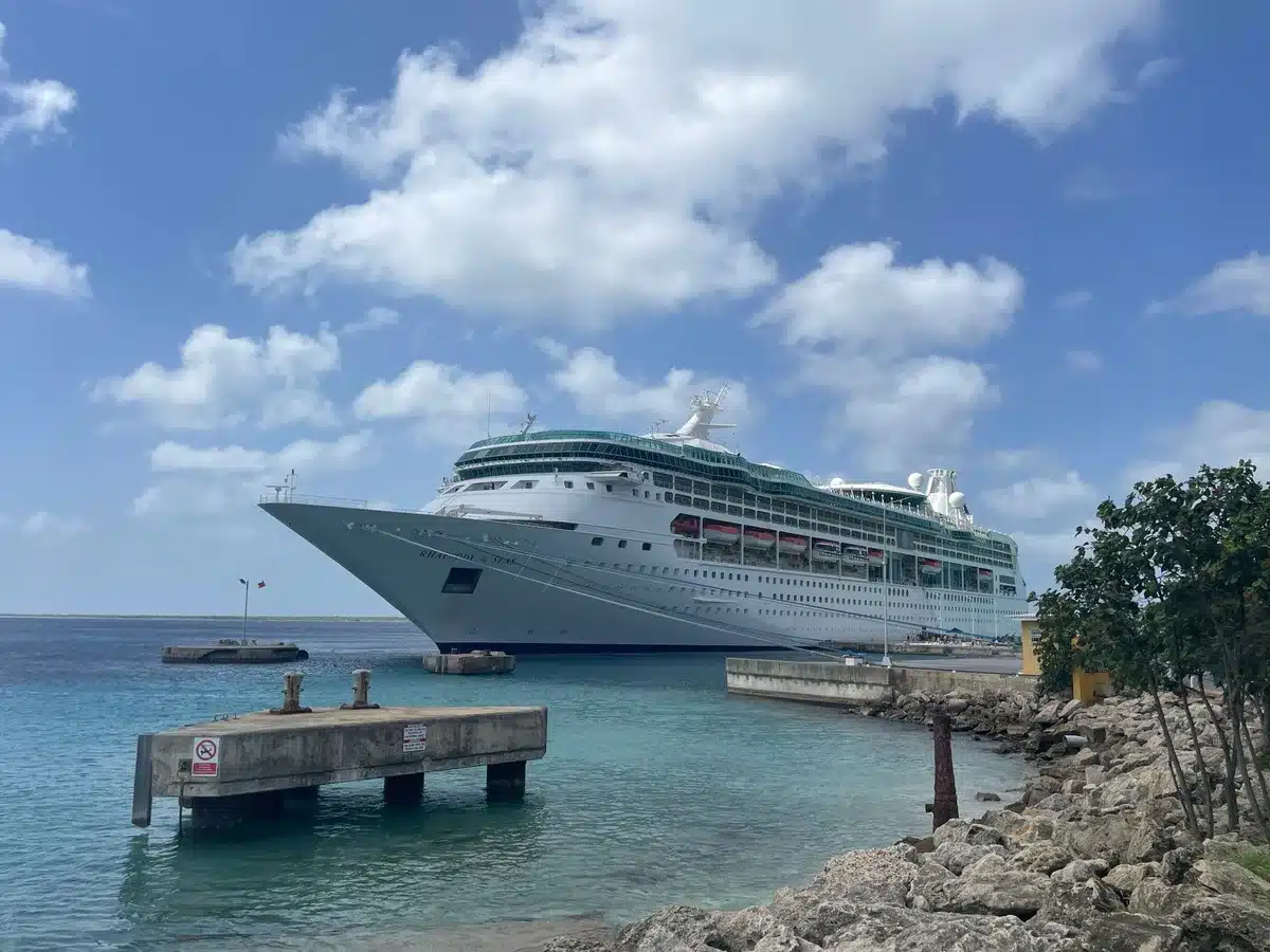Kreuzfahrtschiff im Hafen &ndash; Symbolbild f&uuml;r Reisem&auml;ngel und Routen&auml;nderungen