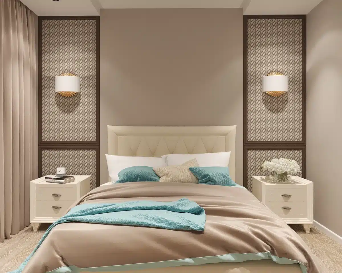 Innenraum eines Schneeiglus mit Bett und Fellen