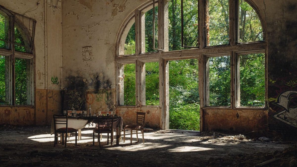 Ruine eines Speisesaals, Heilstätten Beelitz, Brandenburg