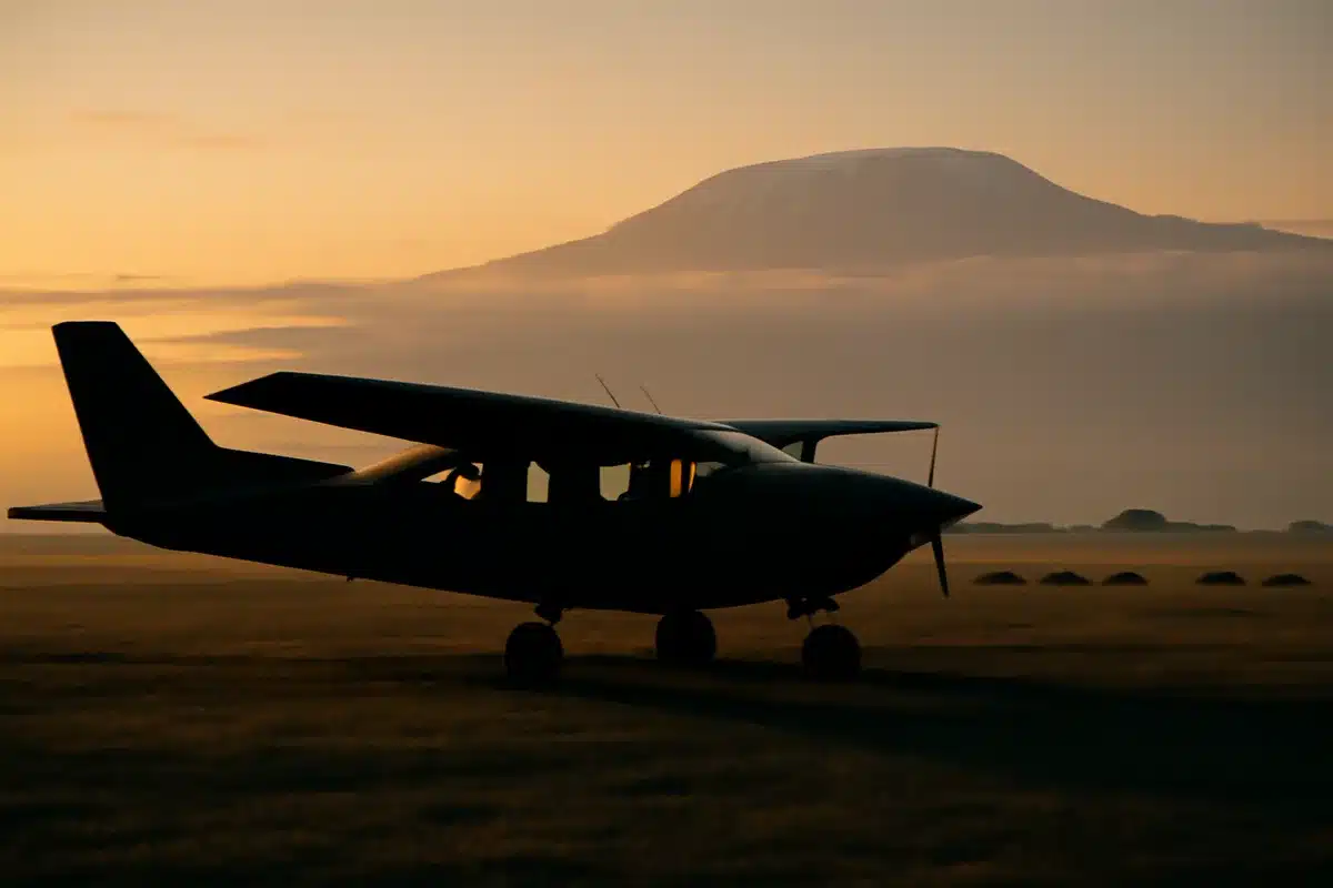 Safari-Flugzeug trifft Zebra und muss am Kilimandscharo notlanden